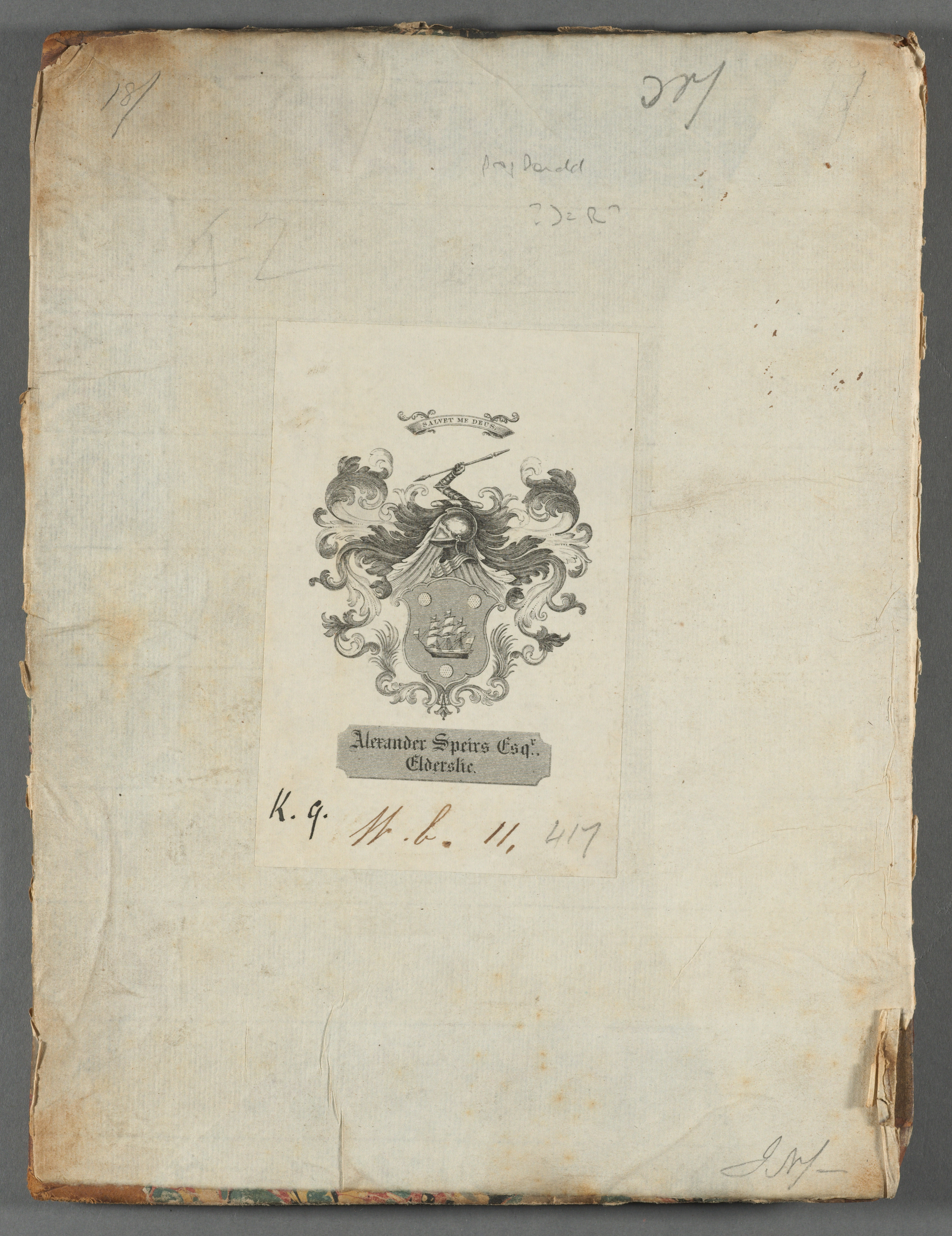 Bookplate, rare treatise on Roman law