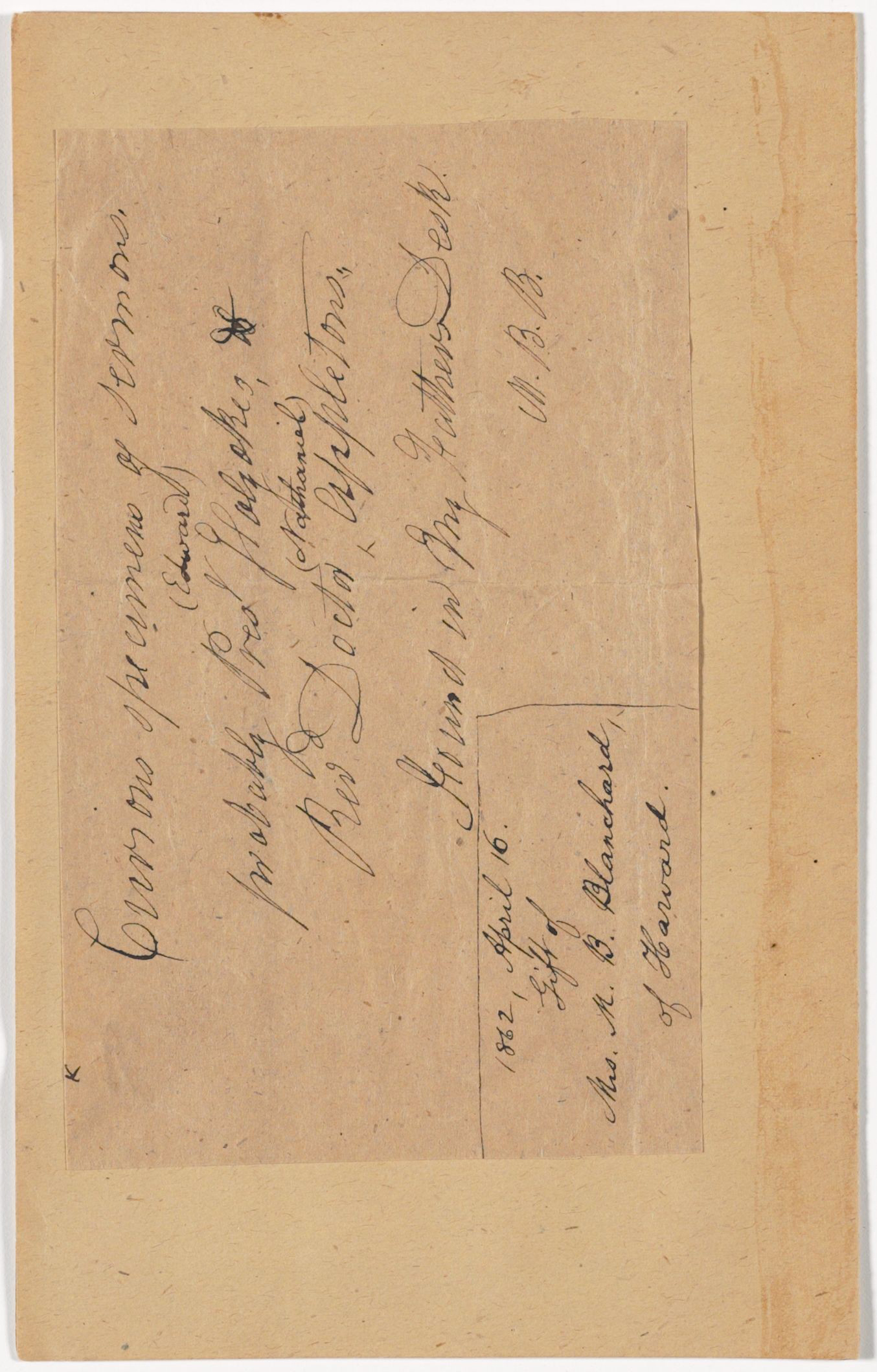 Sermons of Edward Holyoke, 1720-1732, Harvard University