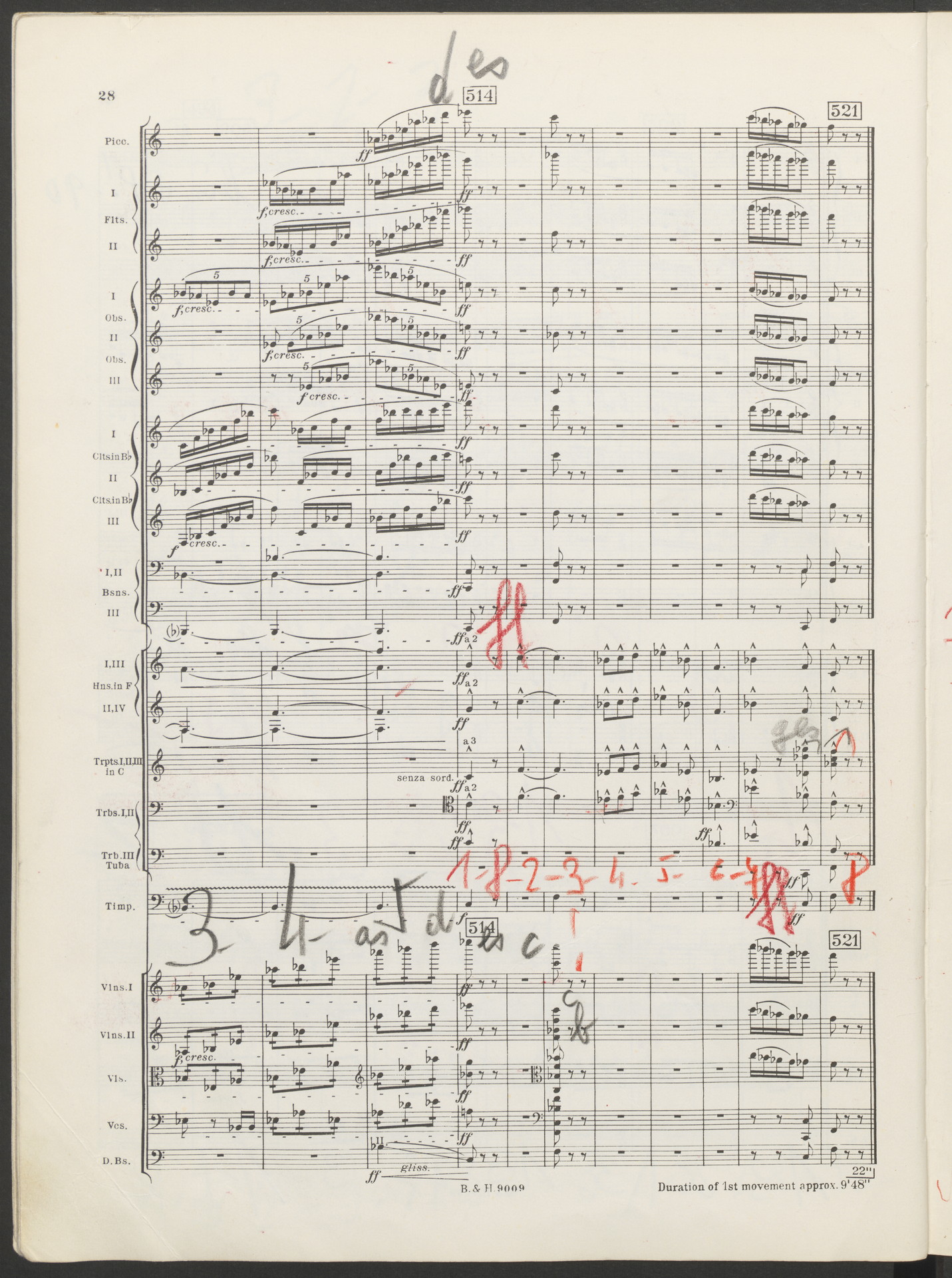 Béla Bartók's Concerto for Orchestra, annotated by Sir Georg Solti 1946 (ca.) London, England; New York, NY