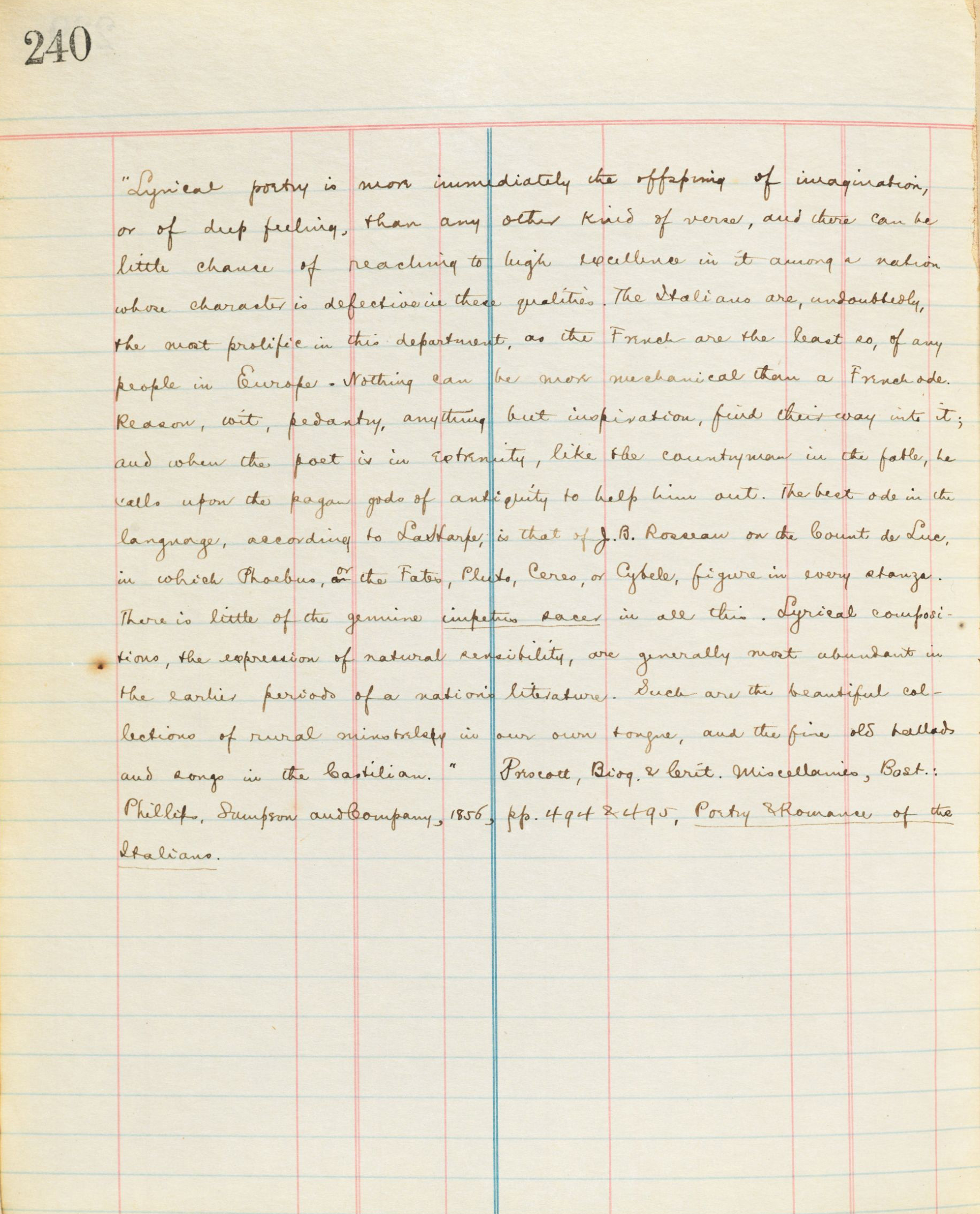 George Lyman Kittredge's Commonplace Book