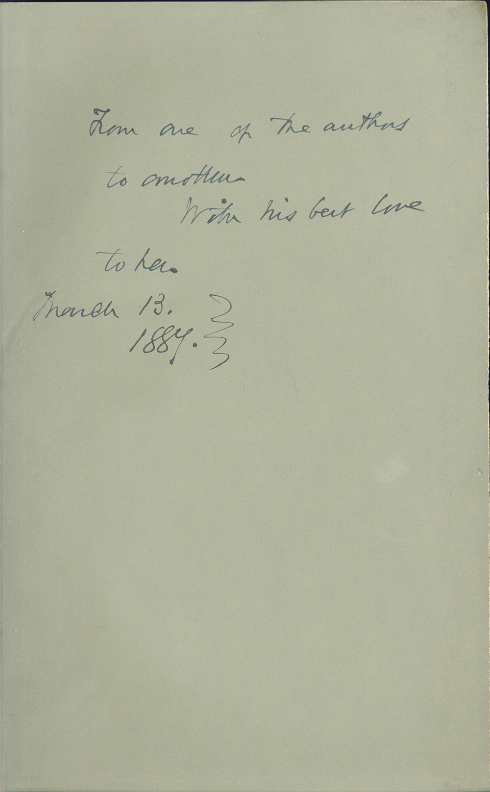 Edward Everett Hale’s inscriptions to Harriet E. Freeman