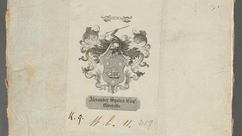 Bookplate, rare treatise on Roman law