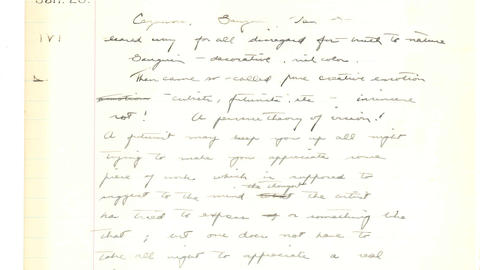 Class notes on "French Painting" 1922-1923 Harvard University