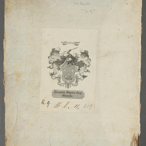 Bookplate, rare treatise on Roman law