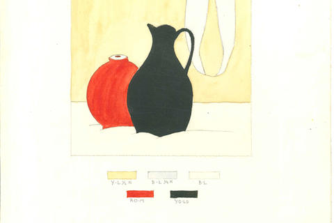 Student drawings and color study 1905-1949 Harvard University