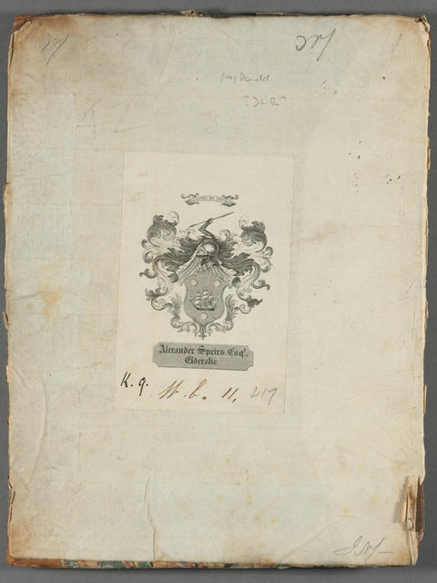 Bookplate, rare treatise on Roman law